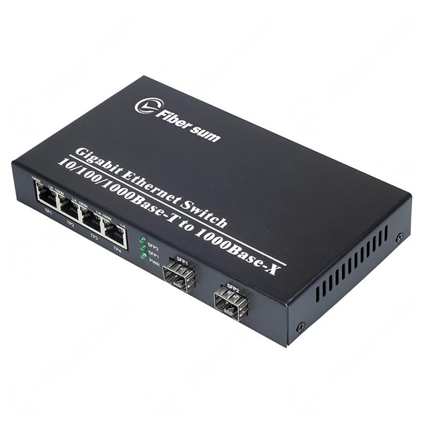 2x 10/100/1000Base-TX To 8x 1000Base-FX Plug-in Module Spec SFP Port Fiber Swtich | FC-GA802